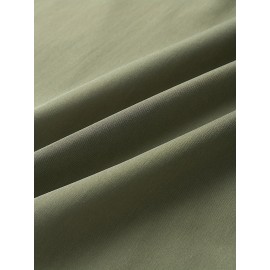 Men's 2Pcs Outfits, Casual Lapel Button Up Short Sleeve Shirt And Drawstring Pants Set For Summer, Men's Clothing For Daily Leisure Loungewear Vacation Resorts